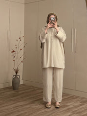 Latte Linen Set