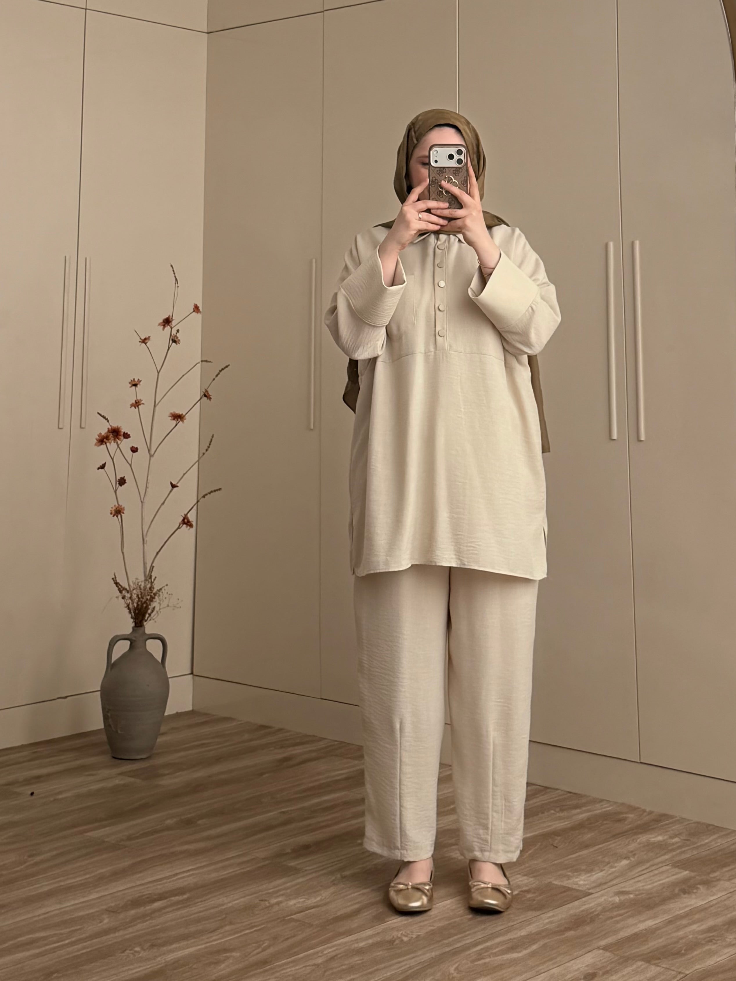 Latte Linen Set