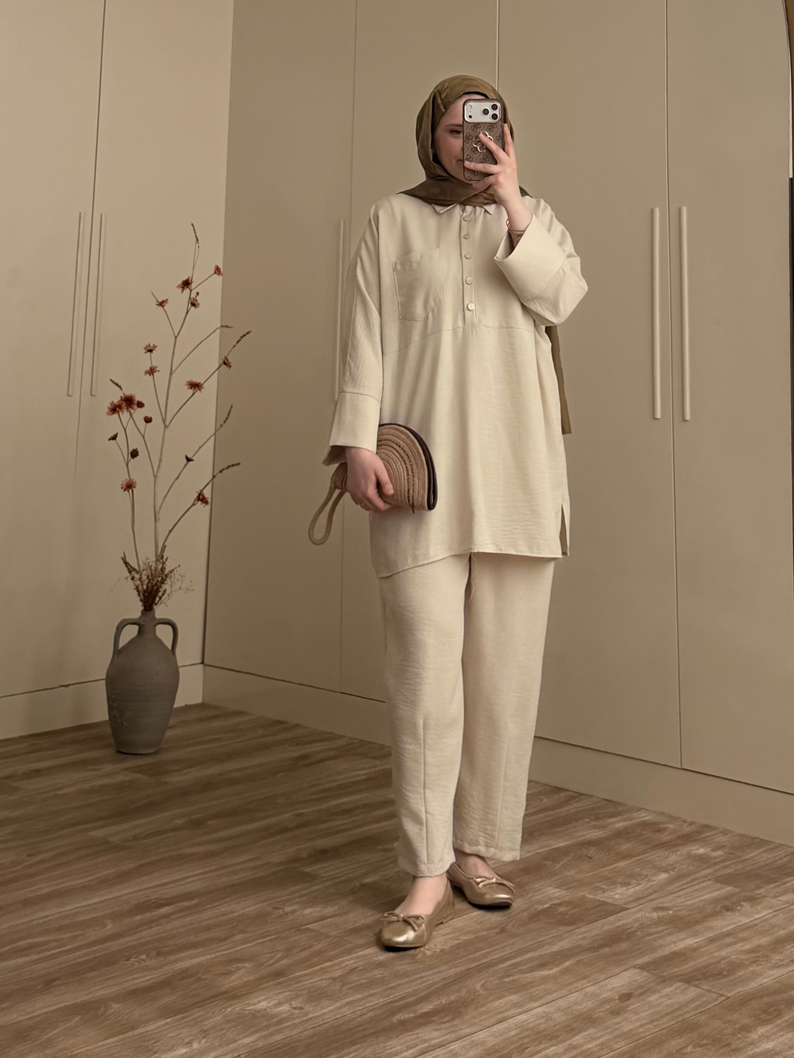 Latte Linen Set