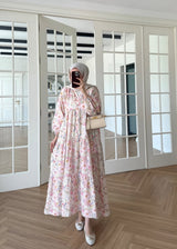 Talya Floral Pattern Mango Dress