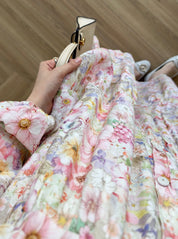 Talya Floral Pattern Mango Dress