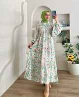 Talya Floral Pattern Mango Dress